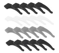 Angoily 18 Paia di Supporti per Occhiali Antiscivolo in Silicone Flessibile Ganci per Occhiali Piccoli e Portatili Adatti per Sport All’Aperto come Corsa Nuoto e Ginnastica