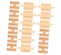 Angoily 18pezzi Piste Ferroviarie in Legno Per Trenini Giocattolo Di Binari Di Espansione Accessori Per Pista Del Treno in Legno Giocattoli Per Ragazzo Ragazza Ragazza Di Anni