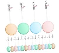 Angoily 18pezzi Salviette Pulisci Schermo Per Telefono Di Salviette Detergenti Per Schermi Di Telefoni Forma Di Macaron Cordini Decorativi Per Borse e Telefoni