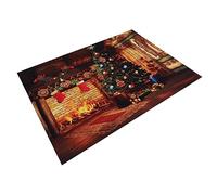 Angoily 1pezzi Sfondo Tema Natale in Arazzo Natalizio per Fotografia Decorazione Murale per Casa Tappeto Natalizio Brillante per Ricordi Speciali