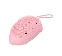 Angoily 1pezzi Spazzola Da Bagno Silicone Bifacciale Con Manico Scrubber Per Corpo Massaggio e Pulizia Design Ergonomico Per Uso Quotidiano Facile Da Pulire e Salvaspazio