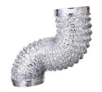 Angoily 1pezzi Tubo Ventilazione Flessibile in Alluminio Spesso Resistente Alte Temperature Condotto Scarico Aria Diametro Per Hvac Cucina Bagno Serra