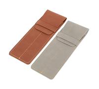Angoily 2 Pezzi Astuccio Cartoleria Fontana Per Manica Protettore Marsupio Titolari Penna Stilografica Simpatico Portapenne Pelle