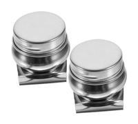 Angoily 2 Pezzi Coppa Tavolozza per Olio in Acciaio Inossidabile con e Clip Piccola Tazza per Miscelare Colori e Pulizia Pennelli Portatile e Salvaspazio per Pittura ad Olio e Acquerello