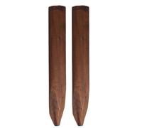 Angoily 2 Pezzi Palo in Legno Marrone per Bordatura Giardino e Aiuole | Bordi per Percorsi e Pavimentazioni, per Piante e Piccoli Alberi, Finitura Liscia Angoli Morbidi