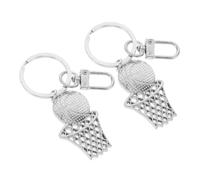 Angoily 2 Pezzi Portachiavi Basket in Zinco Design Sportivo Resistente Portachiavi Pallone per e Accessorio per Borse e Valigie