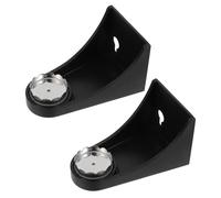 Angoily 2 Pezzi Portasapone Magnetico da Muro Nero in Abs Resistente alla Ruggine, Facile da Installare, Design Raffinato per Bagno e Cucina