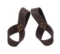 Angoily 2 Pezzi Portaspada Singolo in Pu e Lega di Zinco Marrone Bilanciamento Ottimale, Custodia Medievale per Cosplay e Performance Sceniche