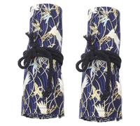 Angoily 2 Pezzi Pouch per Penne Stile Astuccio Roll Up Resistente Organizer per Design e Spazioso per Studenti