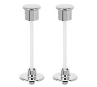 Angoily 2 Pezzi Pulsante Vaschetta Wc Vintage Rotondo, Sostituzione Argento | Controllo Preciso del Flusso, Uso Semplice e Risparmio D'acqua, Installazione Facile per Bagno di Casa
