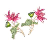 Angoily 2 Pezzi Spilla Donna Fiore di Loto in Lega Fissaggio Sicuro, Accessorio Elegante per Abbigliamento e Sciarpe, Regalo la Festa della Mamma
