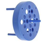 Angoily 2 Pezzi Supporto per Tubazioni di Plastica Flessibile da Laboratorio con 20 Fori, Design Stabile e Superficie Liscia, Adatto per Microcentrifughe in Contesto di Laboratorio