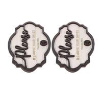 Angoily 2 Pezzi Togliere Il Delle Scarpe Cartello Porta in Legno White