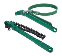 Angoily 2 Pz Chiave Inglese Chiave Giratubi Di Riparazione Giratubi a Catena Idraulica Apriscatole Per Impieghi Gravosi a Cinghia Tipo Di Cintura La Catena Acciaio