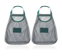 Angoily 2 Sacchetti a Rete per Verdure e Frutta da Appendere, Borsa a Rete per Aglio e Cipolle, Riutilizzabile, Traspirante, Salvaspazio per Cucina e Dispensa