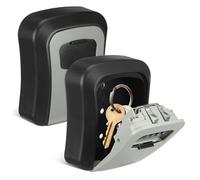 Angoily 2 set Cassetta Porta Chiavi da Parete Robusta con Serratura Combinazione Resistente alle Intemperie per Esterno Organizer Sicuro per Chiavi e Piccoli Accessori