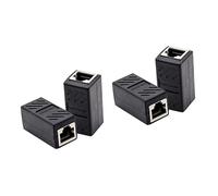 Angoily 2 Set Cavo Accoppiatore Femmina-femmina Ethernet Cable Adattatore Lan Wifi Adattatore Da Usb A Ethernet Presa A Muro Cavi Router Connettore Di Rete Lan Black 2 Pezzi * 2