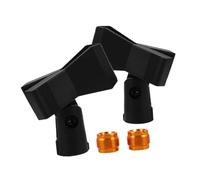 Angoily 2 Set Clip Microfono Regolabili con Morsetto Molla Supporto con Adattatore Maschio per Microfoni Wireless e Cablaggio Fissaggio per Streaming e Registrazioni
