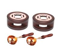 Angoily 2 Set Cucchiai Scalda-Sigarette Kit Per Cera Per In Metallo Con In Per Per Buste Matrimonio