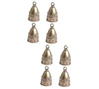 Angoily 2 Set Piccola Campana di Rame All'aperto Campana d'Epoca Campane delle Vacanze Crafting Accessorio Decorazioni A Campana del Accessori per Campanelli Eolici 4 Pezzi * 2