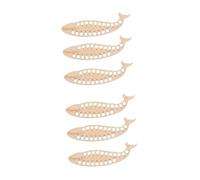 Angoily 2 Set Pz Portafilo Legno Forma Balena Organizer per Filo da Cucito Piastre per Avvolgimento Filo Strumento Pratico per Cucito E Ricamo 3 Pezzi * 2