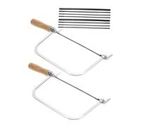 Angoily 2 Set Seghetti U Shape Mini Seghetto da Intaglio per Lavori Falegnameria e Creazioni Gioielli Seghetto Portatile Piccolo per Precisi e Progetti Diy