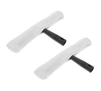 Angoily 2 Set Tergivetro per Finestre e Specchi 35cm in Plastica Doppia Lama e Impugnatura Antiscivolo per Pulizia Vetri Bagno e Doccia Colore Casuale