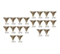 Angoily 2 Set Triedro Di Ferro Avvolto Antico Telaio Tessuto Annata Hing Ora Angolo Della Valigia Complementi D'arredo in Stile Vintage Paraspigoli Della Cassa Ferro Da Stiro 40 Pezzi * 2