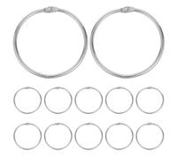 Angoily 20 Pezzi Anelli Di Salto Anelli Raccoglitori Di Fogli Sciolti Silver