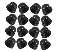 Angoily 20 Pezzi Cappello da scivolo per Capite plastica da parco giochi cappucci dei bulloni copridado in plastica accessori per attrezzature da tappi a vite Nero