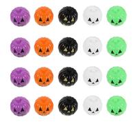 Angoily 20 Pezzi Contenitore con Coperchio Facile da Aprire a Forma di Zucca in Plastica per Halloween e Colore Casuale Come Party Favor per Feste al Chiuso