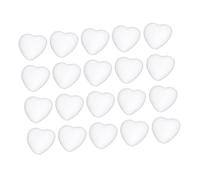 Angoily 20 Pezzi Cuori in Polistirolo Bianco per Artigianato e Decorazioni Fai da Te Ornamentali per Matrimoni Feste e Ambienti Romantici