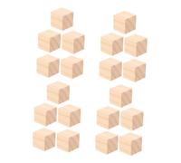 Angoily 20 Pezzi Di Blocchi - Strumenti Alfabeto Giocattolo Impilabile Pittura Montessori Lettera Creativo Decorazione Matematica Fai Da Te Cubi Timbratura Intaglio Quadrati Giocattoli