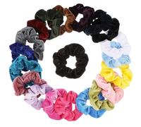 Angoily 20 Pezzi Elastici per Chioma in Velluto, Set da 20 Colori, Morbidi | Styling Delicato, Riduce Segni e Pieghe, Accessori Moda Chic per Uso Quotidiano e Acconciature Rapide