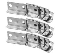 Angoily 20 pezzi Piastra di Bloccaggio Cassetto Metallo Accessori Sicurezza per Armadi e Mobili Casa Ufficio Piastra Riscontro Serratura Angolo Retto per Armadietti