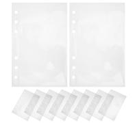 Angoily 20 Pezzi Sacchetti Trasparenti per Raccoglitori A6 6 Fori in Plastica, Confezione da 2x20 Pezzi, Tasche Porta Carte per Organizzazione Chiara e Facile Riordino, per Diari di