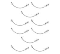 Angoily 20 Pezzi Tubo Piegato Freno V per Biciclette da Strada e Mountain | Argento, Leggero e Resistente All'usura, Superficie Interna Liscia, Elastico