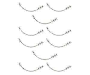 Angoily 20 Pezzi Tubo Piegato Freno V per Biciclette da Strada e Mountain | Argento, Leggero e Resistente All'usura, Superficie Interna Liscia, Elastico