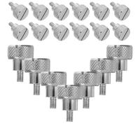 Angoily 20 Pezzi Viti a Testa Zigrinata in Acciaio per Piedino Premistoffa Macchina da Cucire Vite di Fissaggio Filettata 5Mm per Sostituzione Rapida e Riparazione Accessori Cucito