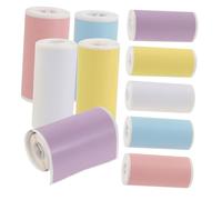 Angoily 20 Rotoli Carta Termica Adesiva Colorata per Stampante Etichette Autoadesive Resistenti per Note Studio Codifica e Organizzazione Domestica Dimensioni Giallo Blu Rosa Bianco