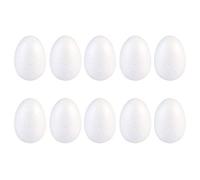 Angoily 20 Uova di Schiuma Uova di Polistirolo Bianche da 7 Cm per La Realizzazione di Lavoretti Pasquali Primaverili Progetto di Pittura di Uova di Pasqua Fai da Te