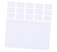 Angoily 200 Pezzi Schede Indice Bianche Blu per e Studio Carte Piccole Portatili Resistenti Macchie Dinchiostro per Insegnanti e Studenti