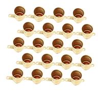 Angoily 20pezzi Base Per Lampada Mini in Rame Portalampada Led Accessori Per Illuminazione Per Laboratori Di Scienze e Riparazioni Domestici