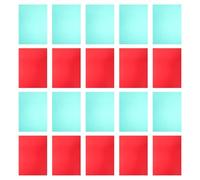 Angoily 20pezzi Plastica per Filtri di Luce Colorati Pellicole Trasparenti in Pvc per Diffusore di Luce LED Filtri in Gel per Illuminazione per Feste e Uso in Studio