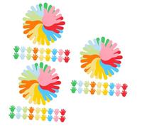 Angoily 216 Pezzi Sagome Carta Colorate Forma Mano per Decorazioni Murali e Progetti DIY per Scuola e Feste Estive