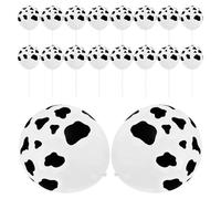 Angoily 25 Palloncini in Lattice Stampati a Forma di Mucca 12 Pollici, Decorazioni per Feste Tema Western Cowboy, Set da 25 Pezzi per Compleanni e Eventi Celebrativi