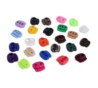 Angoily 25 Pezzi Accessori per Clip per Cavo Caricato a Molla Fibbia con Coulisse Fermo a Molla Dell'estremità del Cavo Tappo con Coulisse Attivare Il Blocco del Cavo Plastica