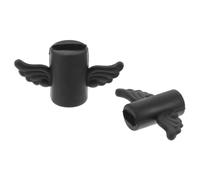 Angoily 2pezzi Custodia per Cavi USB Protezione per Ricarica e Trasmissione Design a Forma di Ala Colore Nero Salvacavo per Prevenire La Rottura