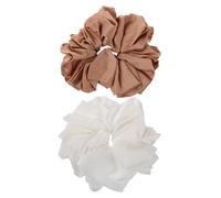 Angoily 2pezzi Elastici in Tessuto per Capelli da Donna Elastici Jumbo per Code di Cavallo Spesse Fascia per Capelli Rivestita in Tessuto per Oversize in Giganti Jumbo