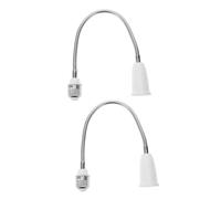 Angoily 2pezzi Extender Tubo Flessibile Adattatore Per Portalampade e Illuminazione Compatibile Lampadine Facile Installazione e Posizionamento Flessibile